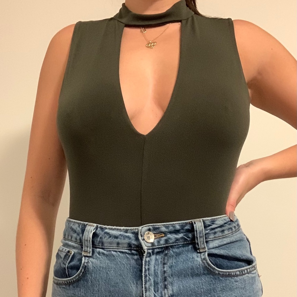 Forever 21 Green Bodysuit